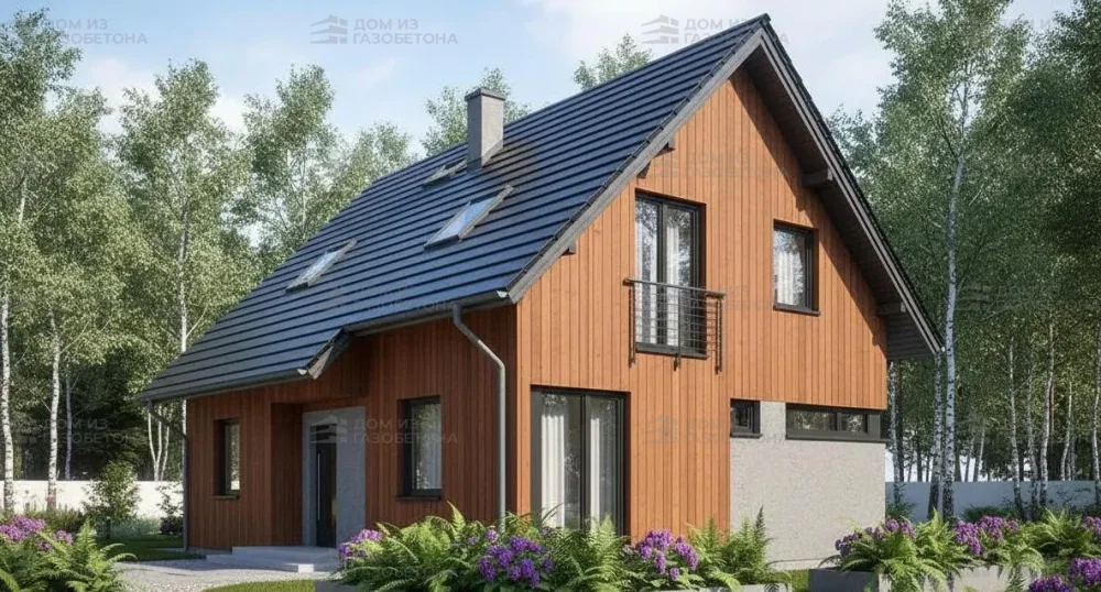 Проект Двухэтажный дом 10 на 9, 116 м2