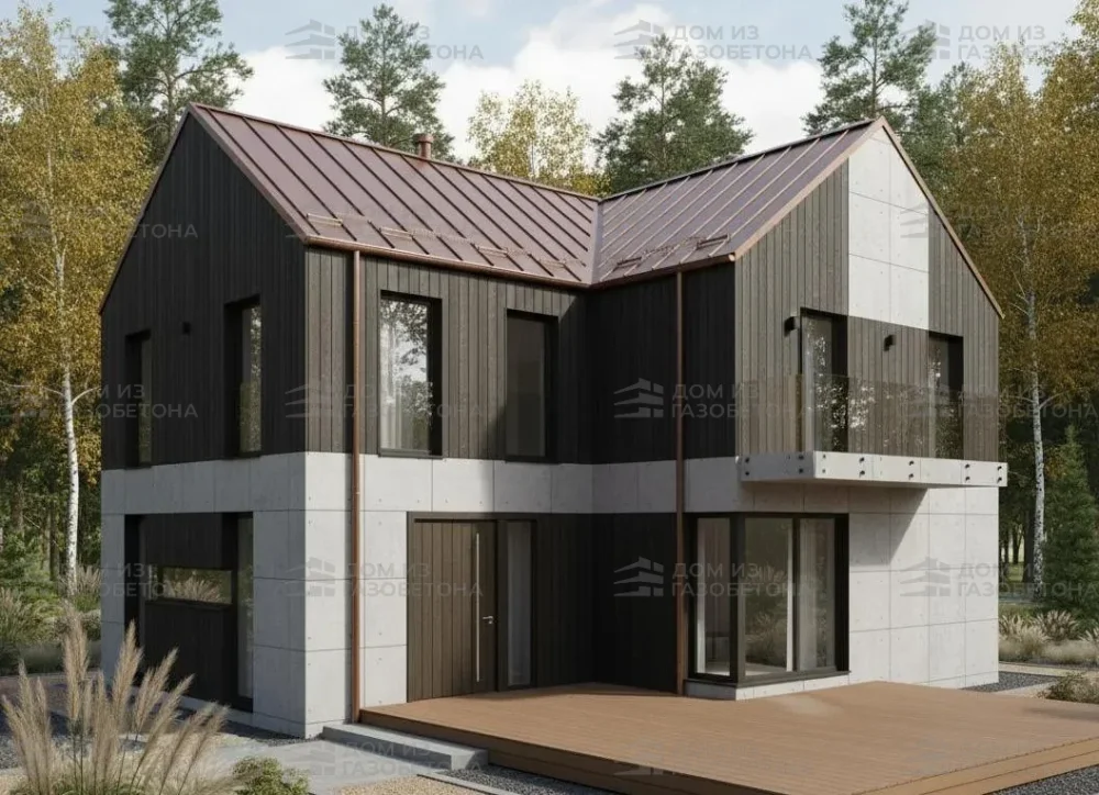 Проект Двухэтажный дом 21 на 20, 355 м2