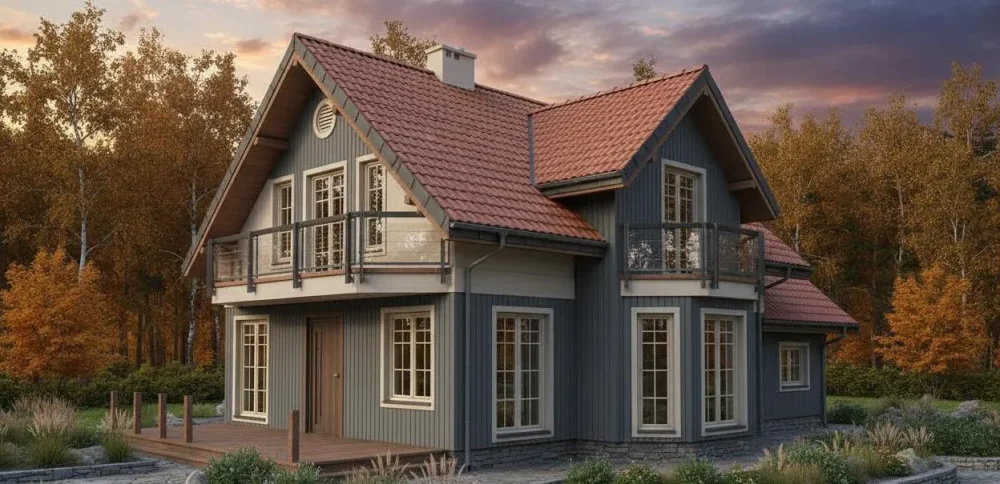 Проект Двухэтажный дом 16 на 11, 183 м2