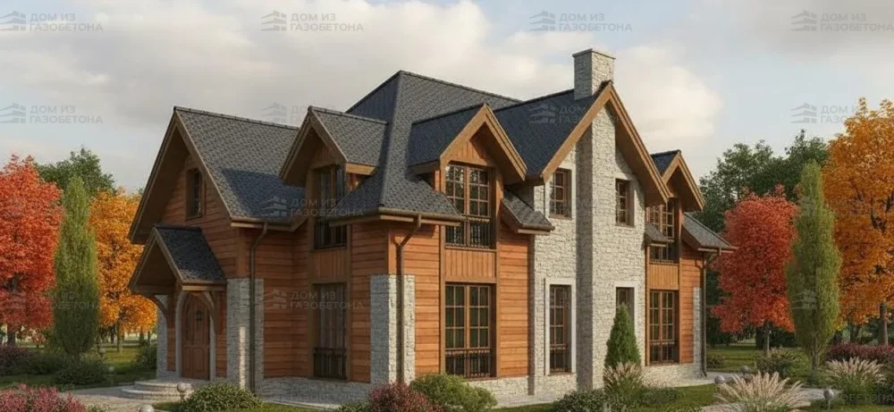 Проект Двухэтажный дом 19 на 11, 209 м2