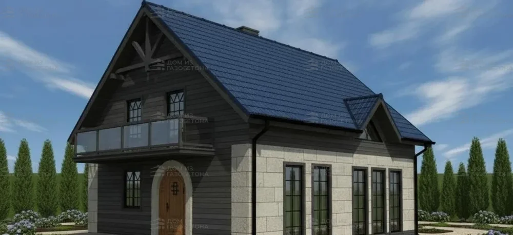 Проект Двухэтажный дом 10 на 10, 125 м2