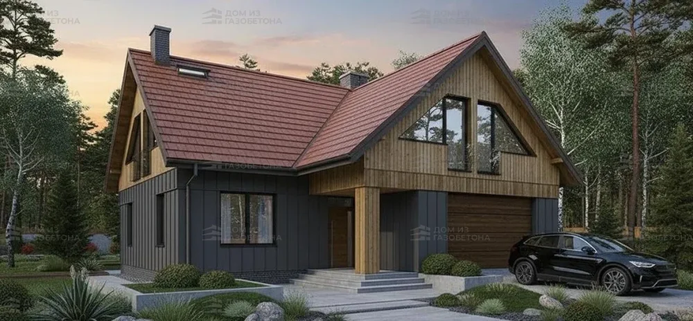 Проект Двухэтажный дом 13 на 14, 192 м2