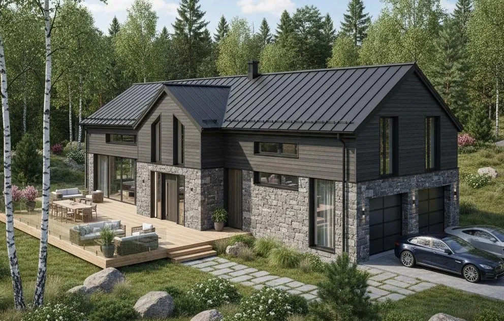 Проект Двухэтажный дом 18 на 19, 291 м2