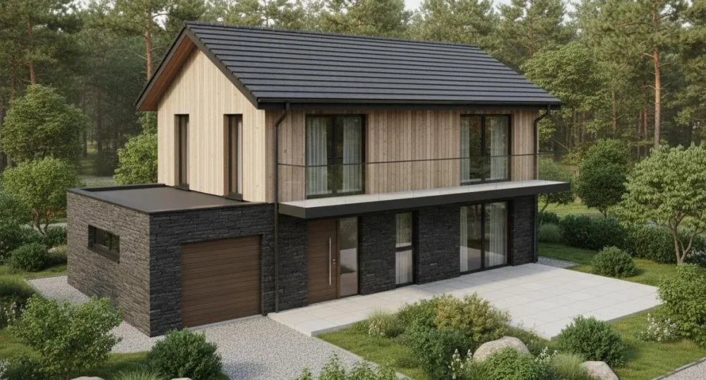 Проект Двухэтажный дом 12 на 9, 142 м2