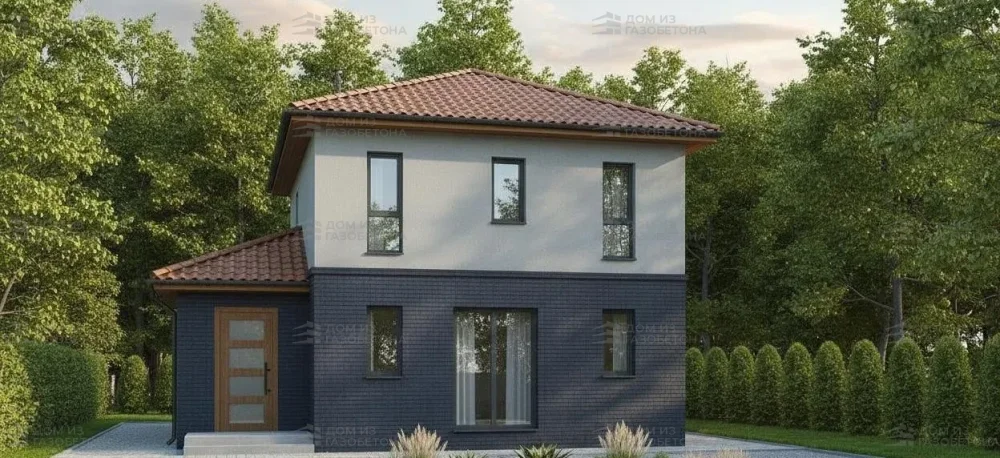 Проект Двухэтажный дом 9 на 15, 122 м2