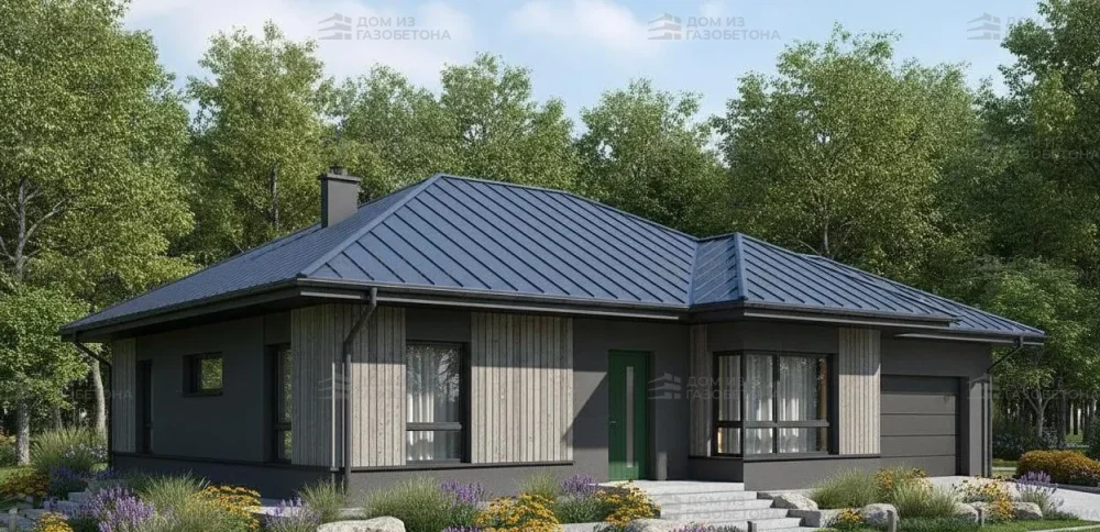 Проект Одноэтажный дом 20 на 16, 173 м2