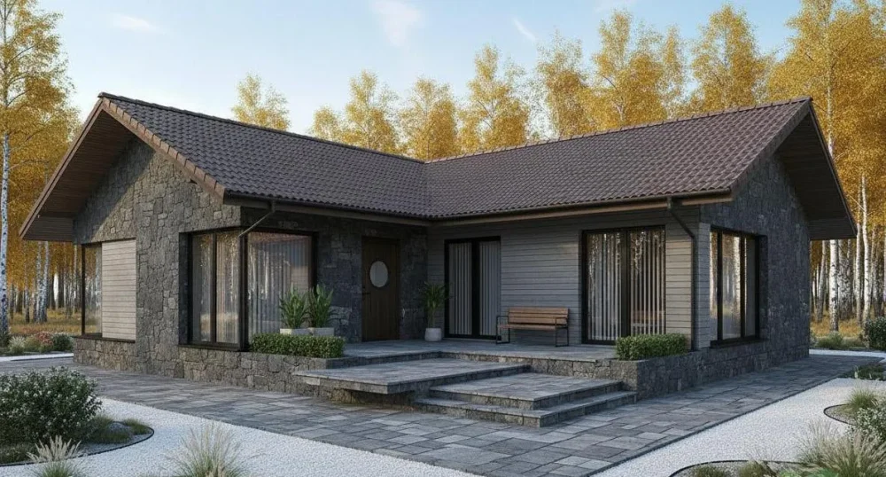 Проект Одноэтажный дом 17 на 20, 169 м2