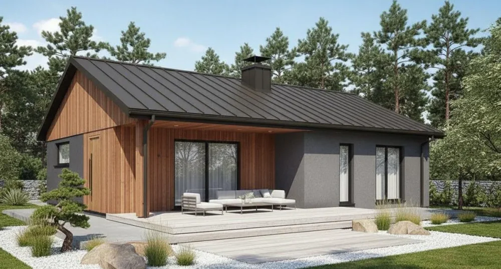 Проект Одноэтажный дом 13 на 12, 109 м2