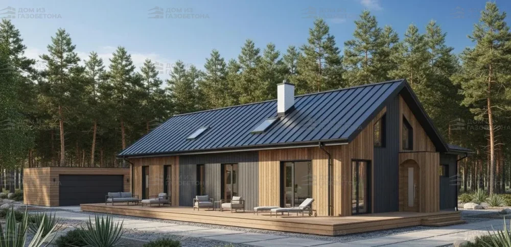 Проект Двухэтажный дом 17 на 15, 252 м2